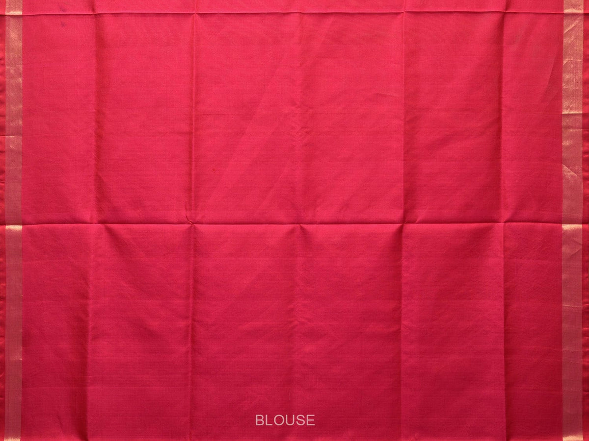 Pink Uppada Silk Handloom Saree with Floral and Birds Design - Global Threads | Grocsy