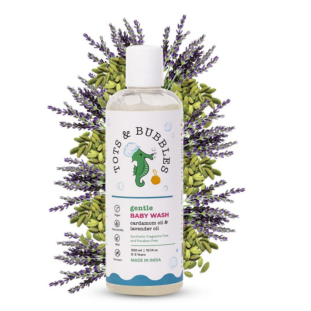 Tots & Bubbles Gentle Baby Body Wash with Natural Lavender & Cardamom Oil | Grocsy