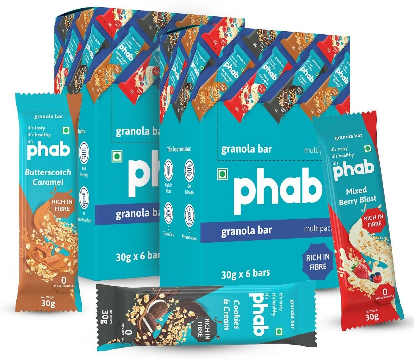 Phab Granola Energy Bars | Grocsy