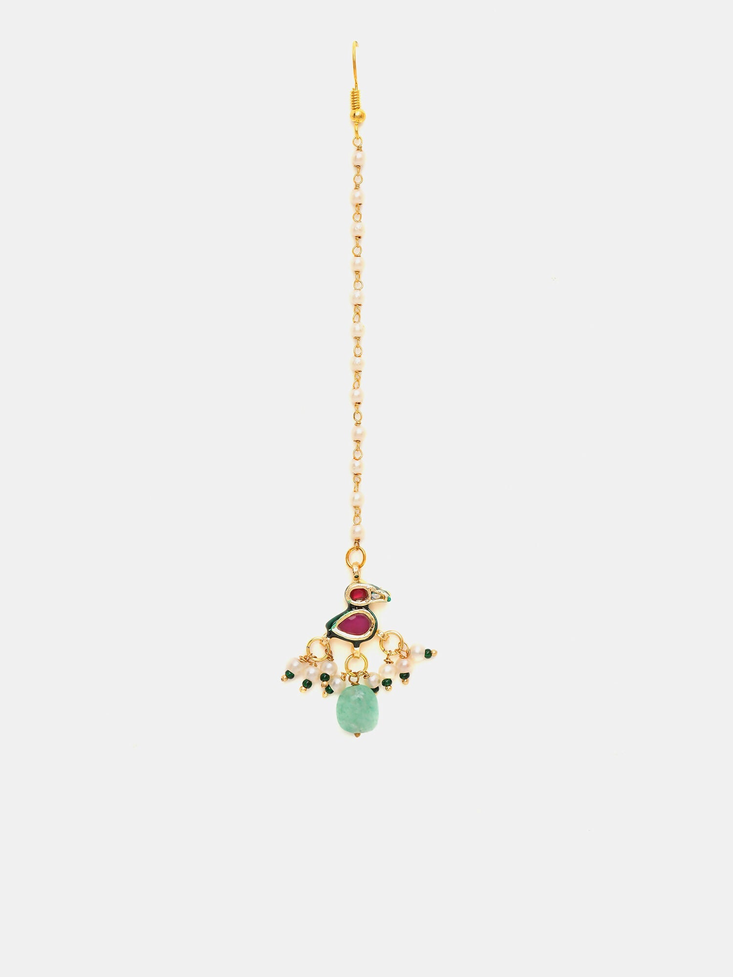 Ruby Raang Multi-Color Kundan Maang Tikka | Grocsy