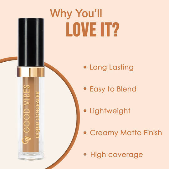 Good Vibes HydraGlow Liquid Concealer - Mocha 40 | Grocsy