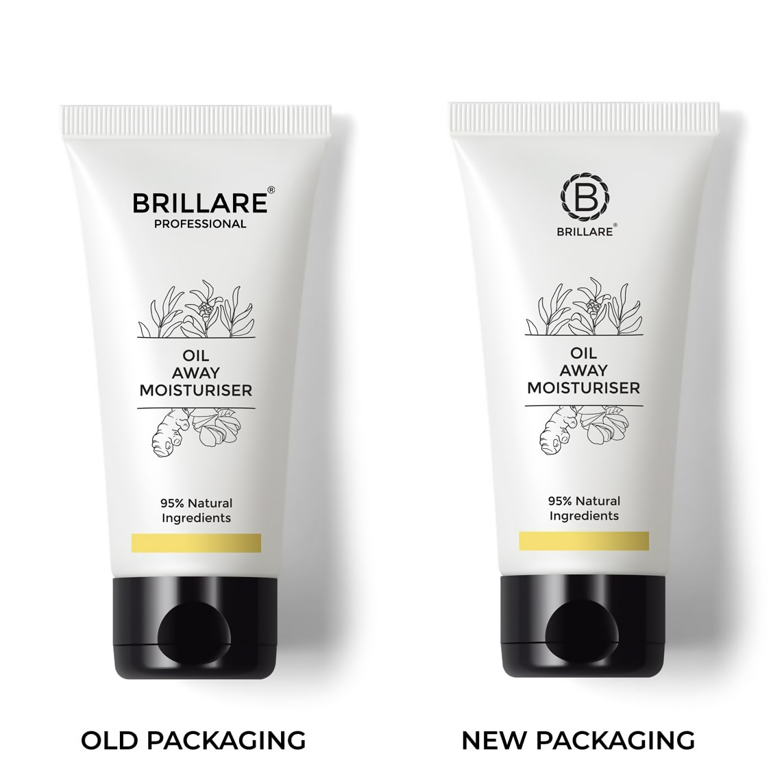 Brillare Oil Away Natural Moisturiser With Tea Tree and Turmeric For Oily | Grocsy
