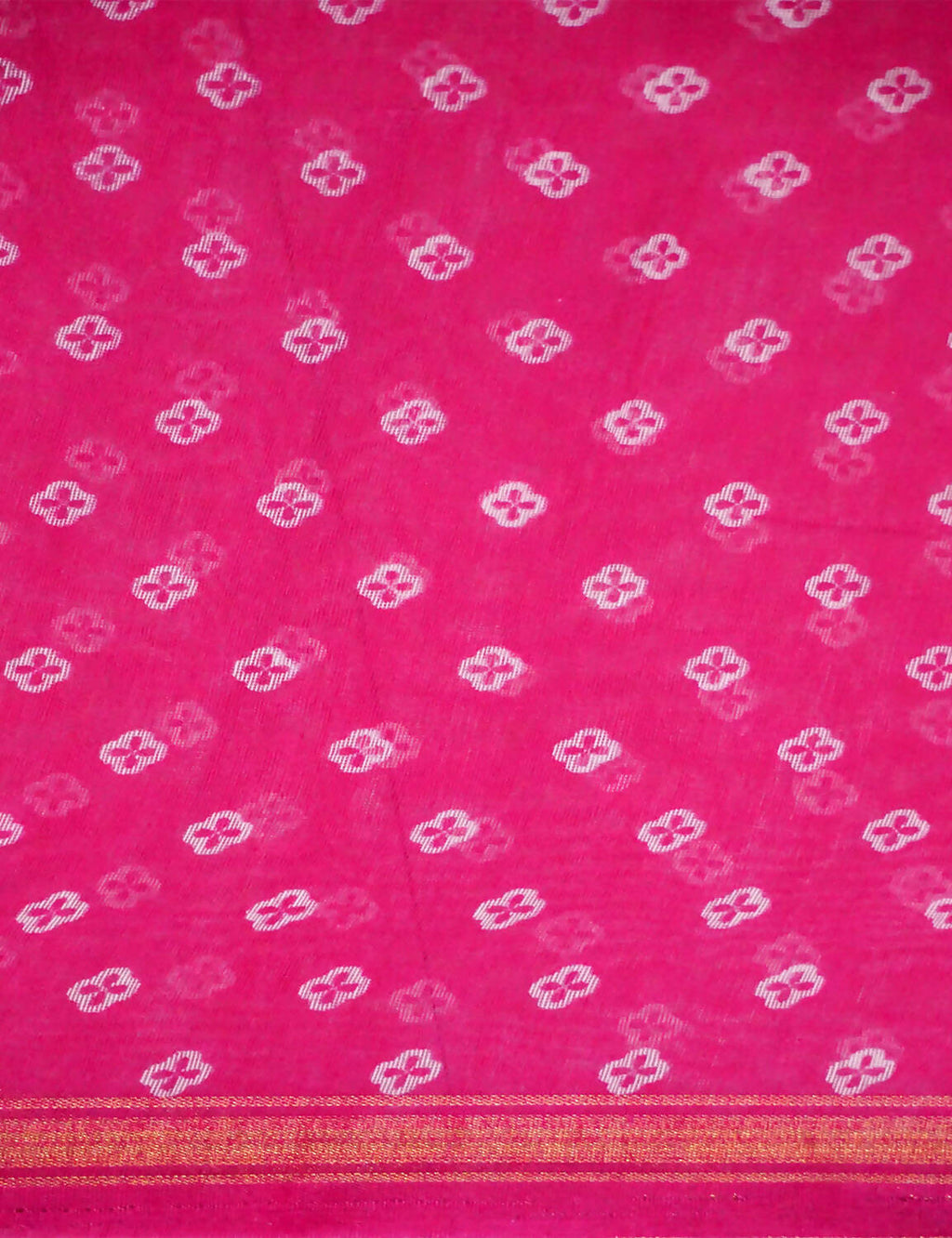 Shades Of Rani Pink Floral Design Semi Chanderi Saree By Gayathri Reddy Designer Studio | Grocsy