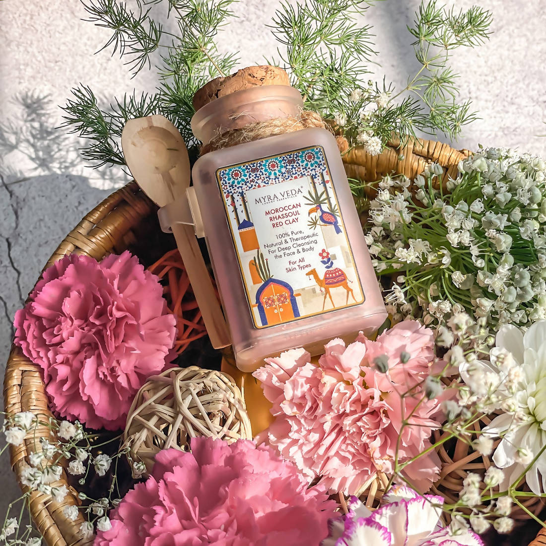 Myra Veda Moroccan Rhassoul Red Clay | Grocsy