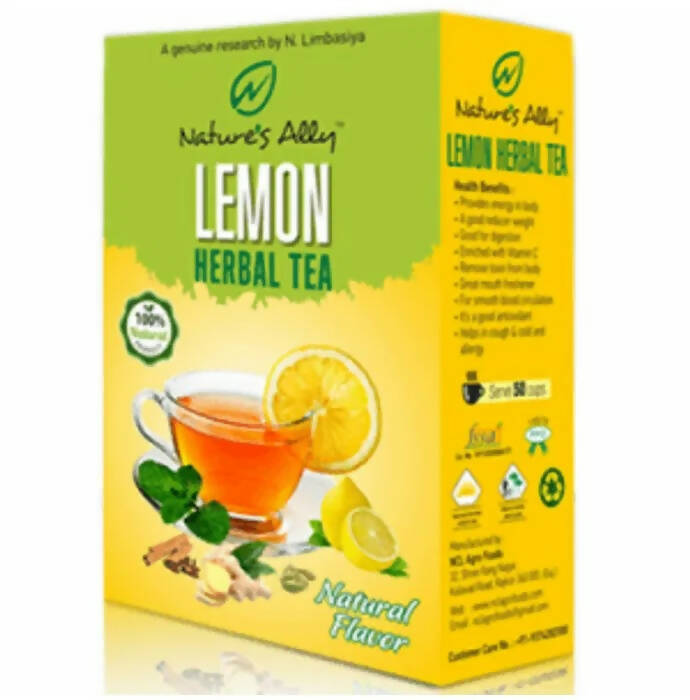 Natures Ally Lemon Herbal Tea | Grocsy