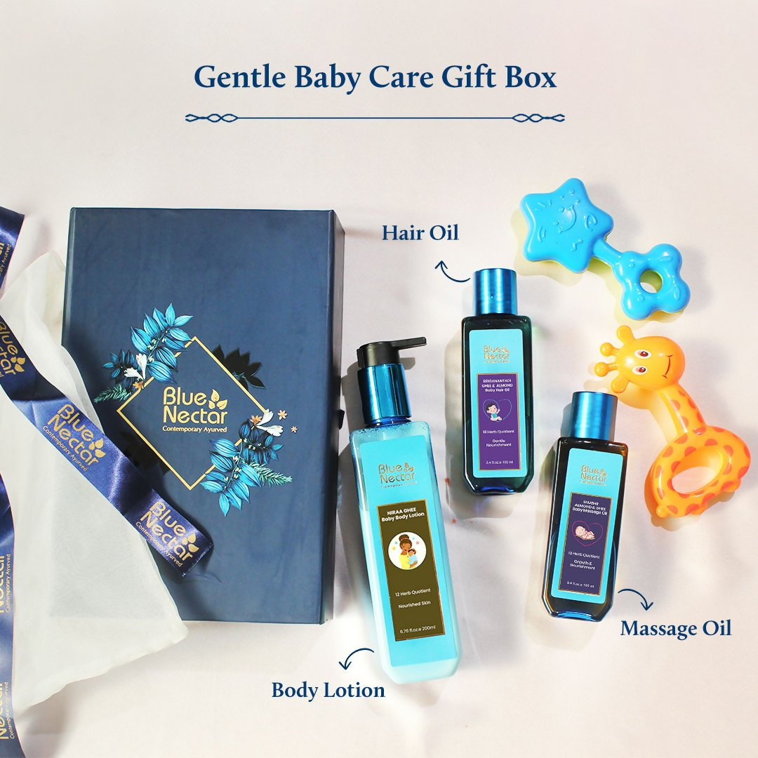 Blue Nectar Full Body Baby Care Gift Set | Grocsy