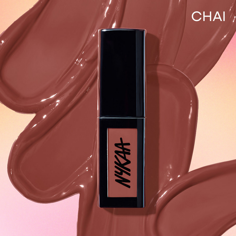 Nykaa Matte To Last Transferproof Liquid Lipstick - Chai -18 | Grocsy