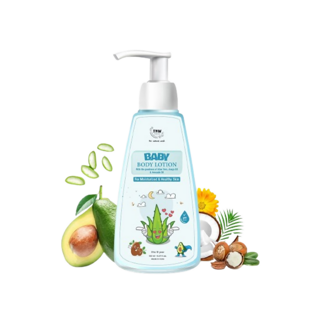 The Natural Wash Moisturising Baby Body Lotion With Avocado Oil & Calendula Oil | Grocsy