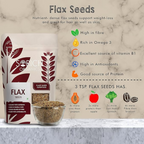 Sorich Organics Raw Flax Seeds & Sunflower Seeds Superfood Combo | Grocsy