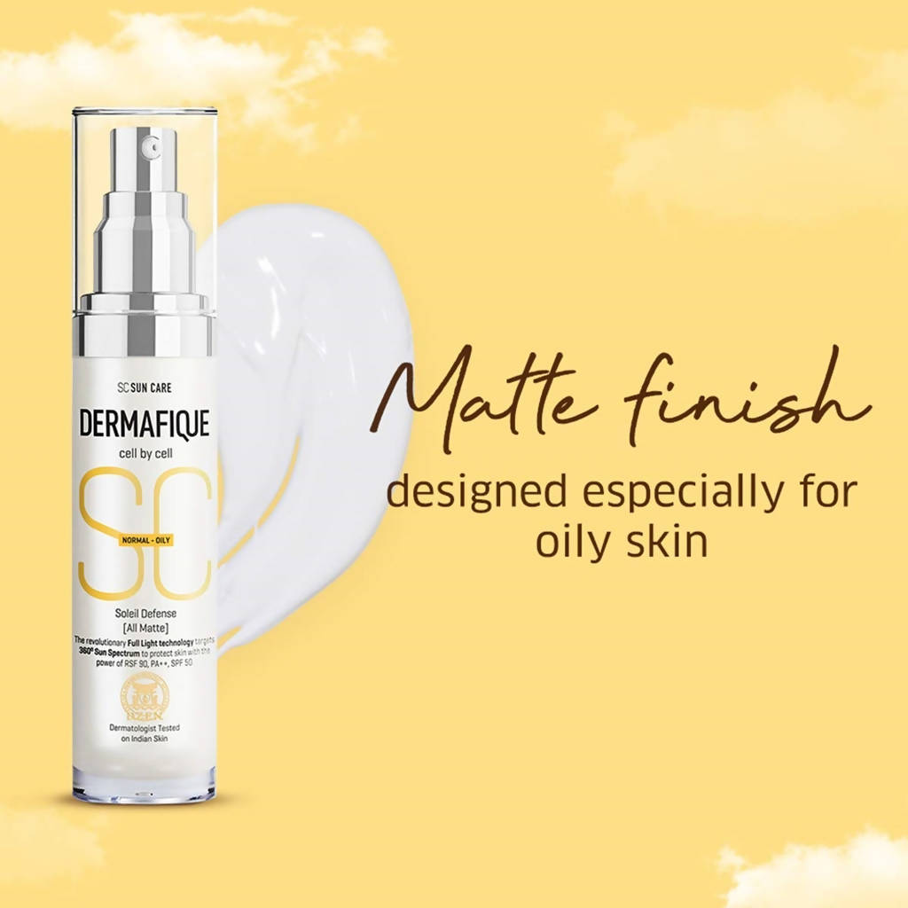 Dermafique Soleil Defense All Matte SPF 50 Sunscreen | Grocsy