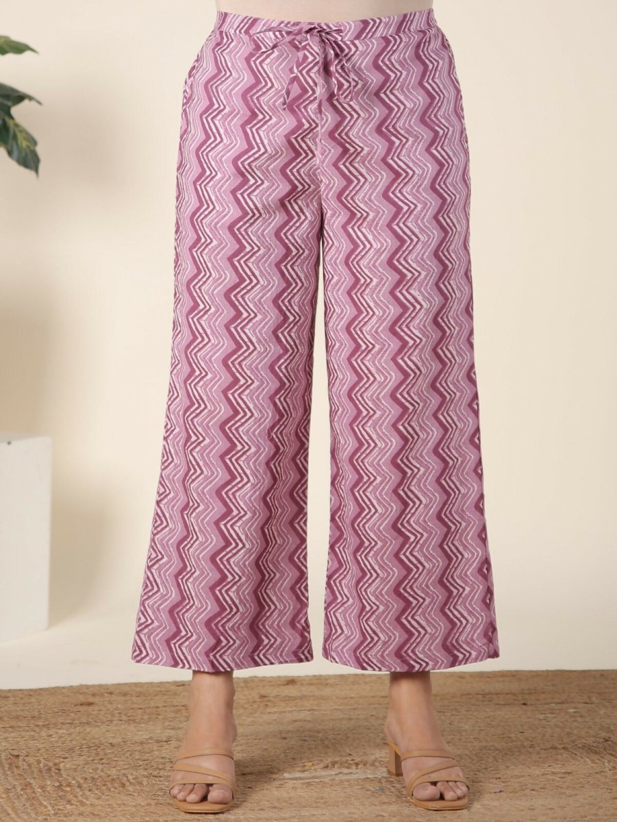 Aramya Pink Soft Cotton Floral Print Straight Kurta Set for Women | Grocsy