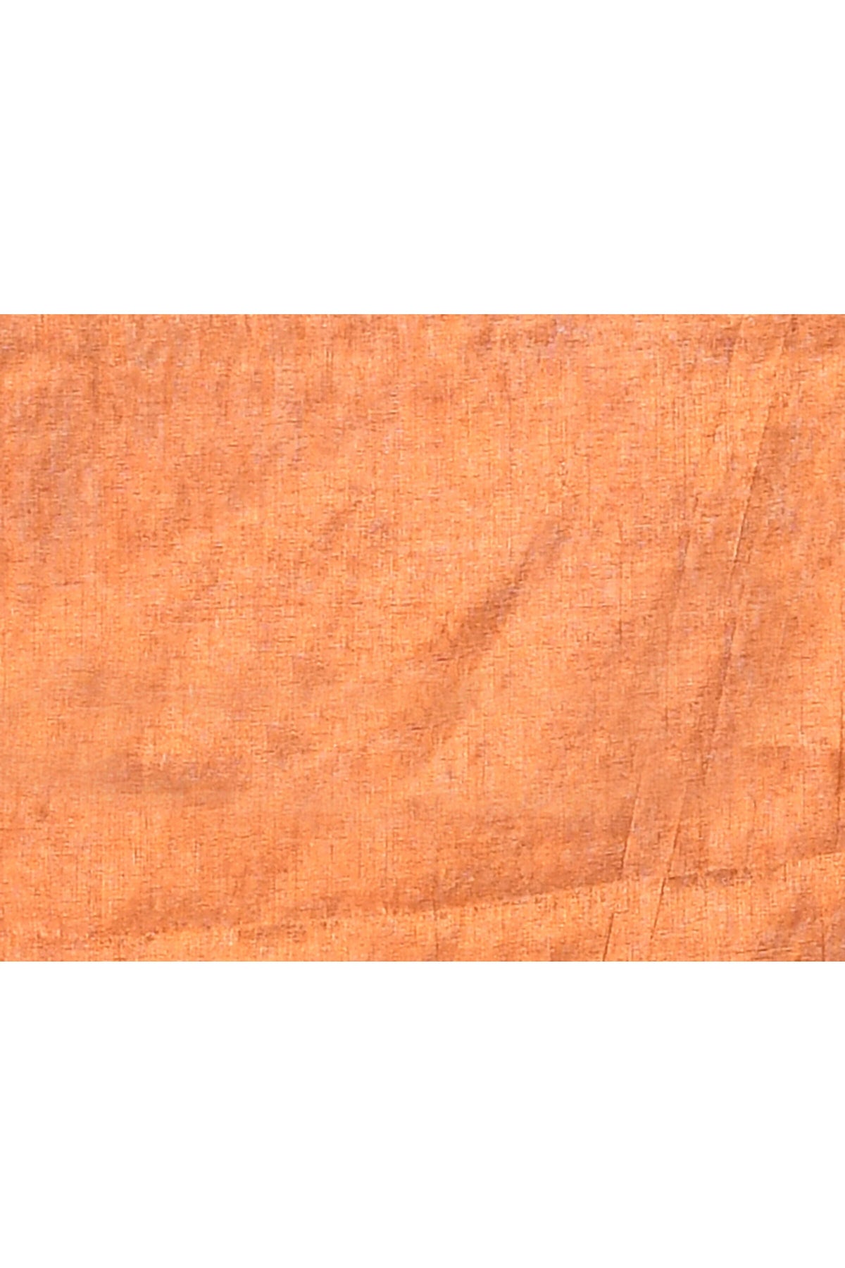 Piyari Fashion Women's Rust Dual Tone Organic Tissue Saree With Blouse Piece | Grocsy