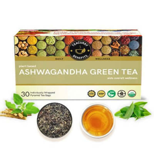 Teacurry Ashwagandha Green Tea | Grocsy