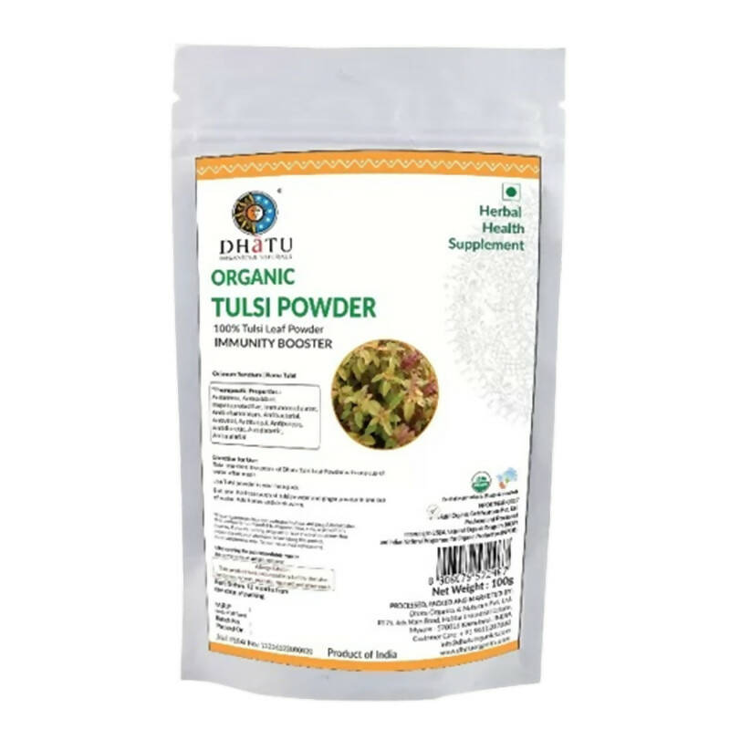 Dhatu Organics & Naturals Tulsi Leaf Powder | Grocsy