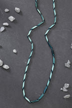 NVR Men's Green Rhodium-Plated Stainless Steel Chain | Grocsy