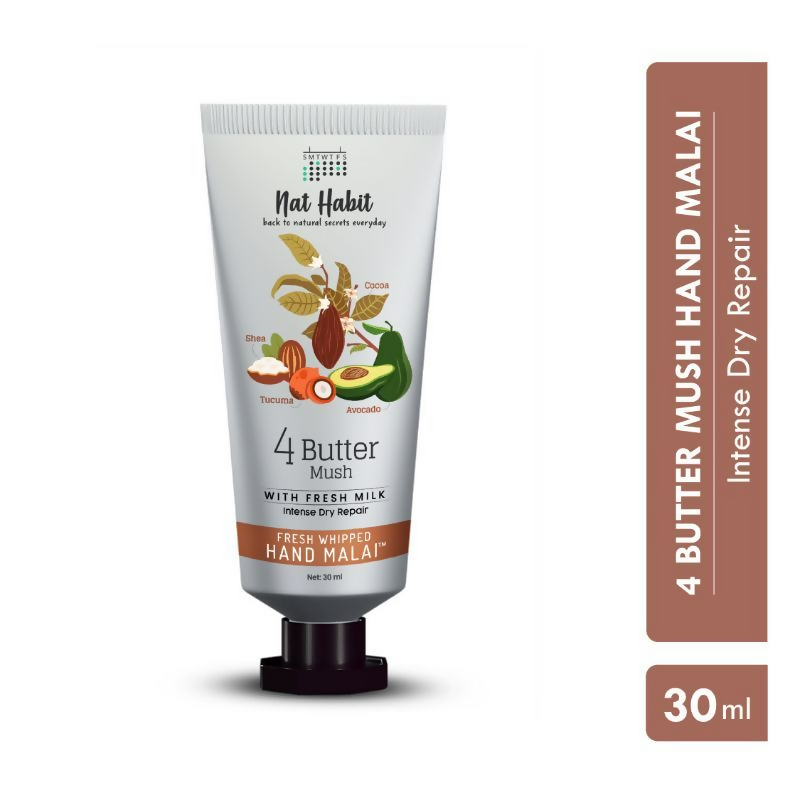 Nat Habit 4 Butter Mush Hand Malai Hand Cream | Grocsy