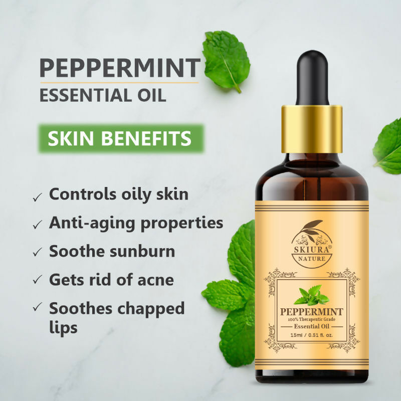 Skiura Nature 100% Natural Peppermint Essential Oil | Grocsy