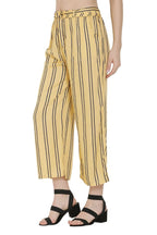 Asmaani Beige Color Rayon Fabric Stripped Palazzo | Grocsy