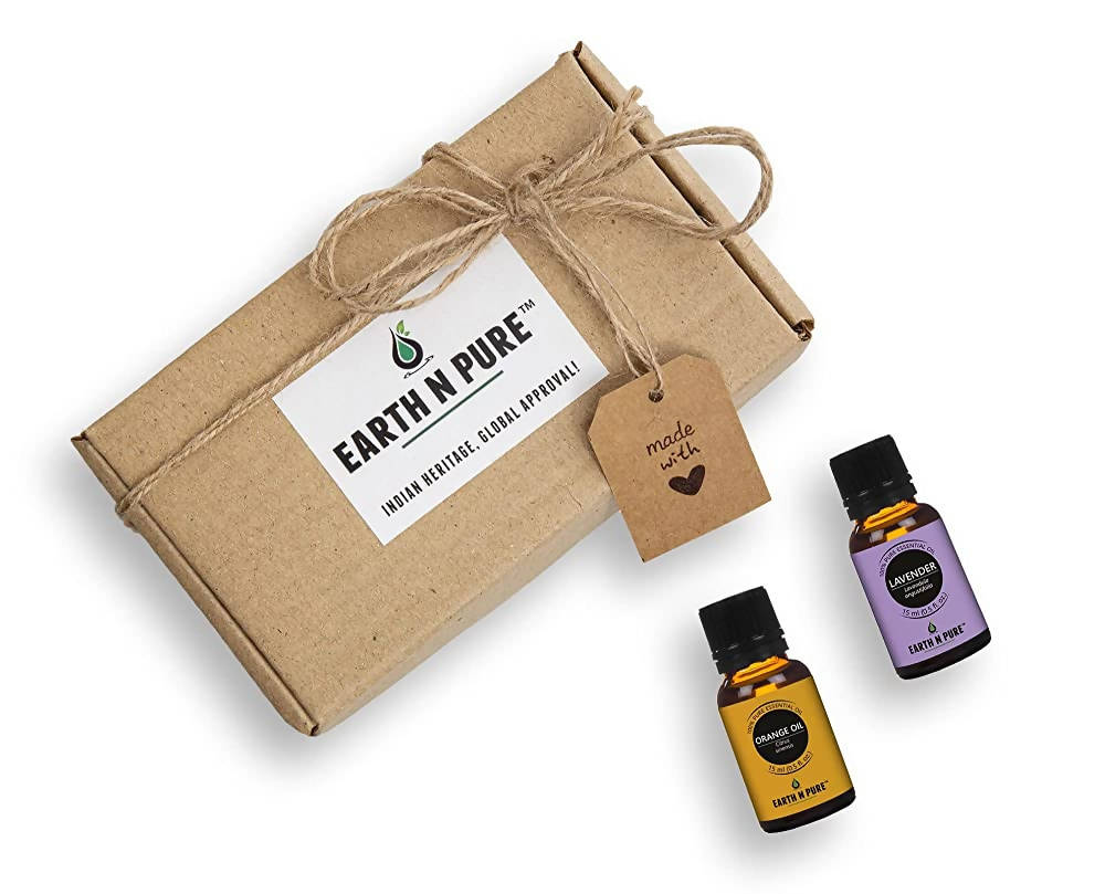 Earth N Pure Lavender & Orange Essential Oils | Grocsy
