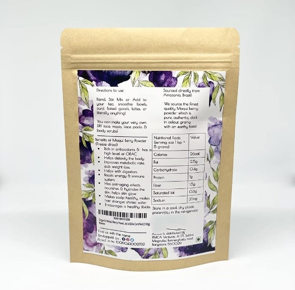 Brut Appetit Maqui Berry Powder (Freeze Dried) | Grocsy