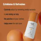 Chemist at Play UnderArm Roll On Fragrance Free, Prevents Body Odour, Brightens Skin & Exfoliates Underarm | Grocsy
