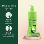 VI-JOHN Saffron Natural Fairness Body Lotion Aloe Vera Hydration For All Skin Types | Grocsy
