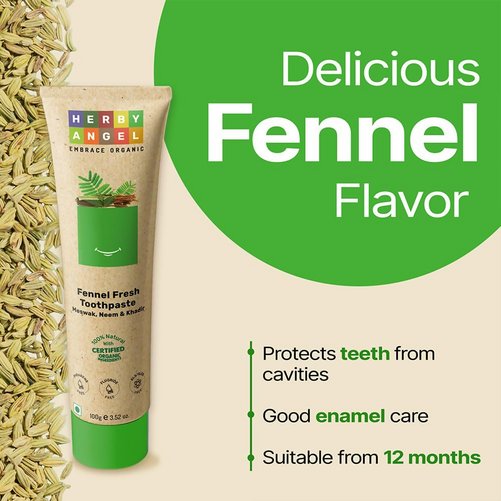 Herby Angel Baby Toothpaste For Strong Teeth | Grocsy