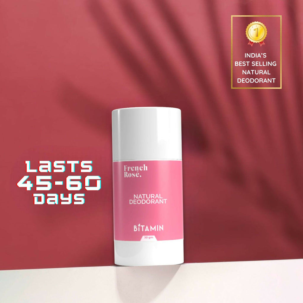 Bitamin Natural Deodorant French Rose, Wild Roo Roll On | Grocsy
