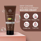 The Man Company Shaving Cream Tea Tree & Vitamin E | Grocsy