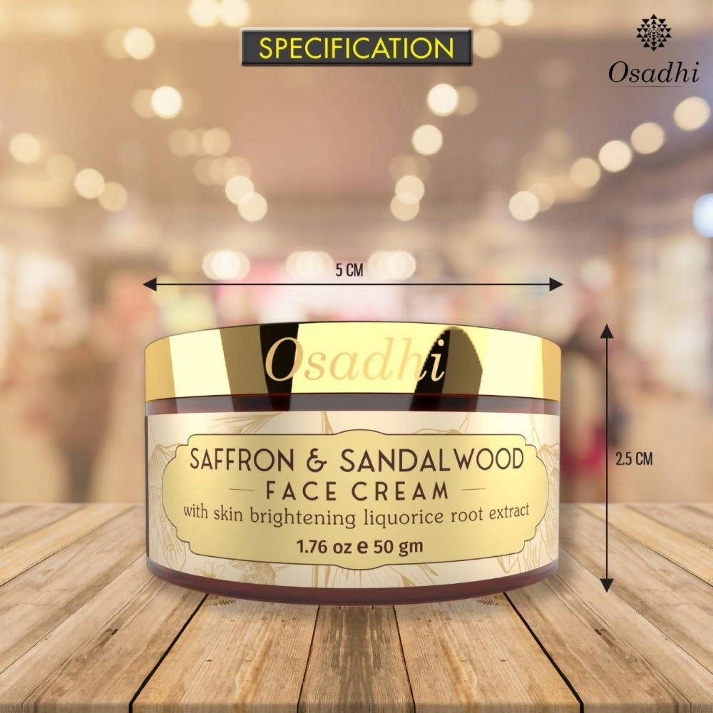 Osadhi Saffron & Sandalwood Face Cream | Grocsy