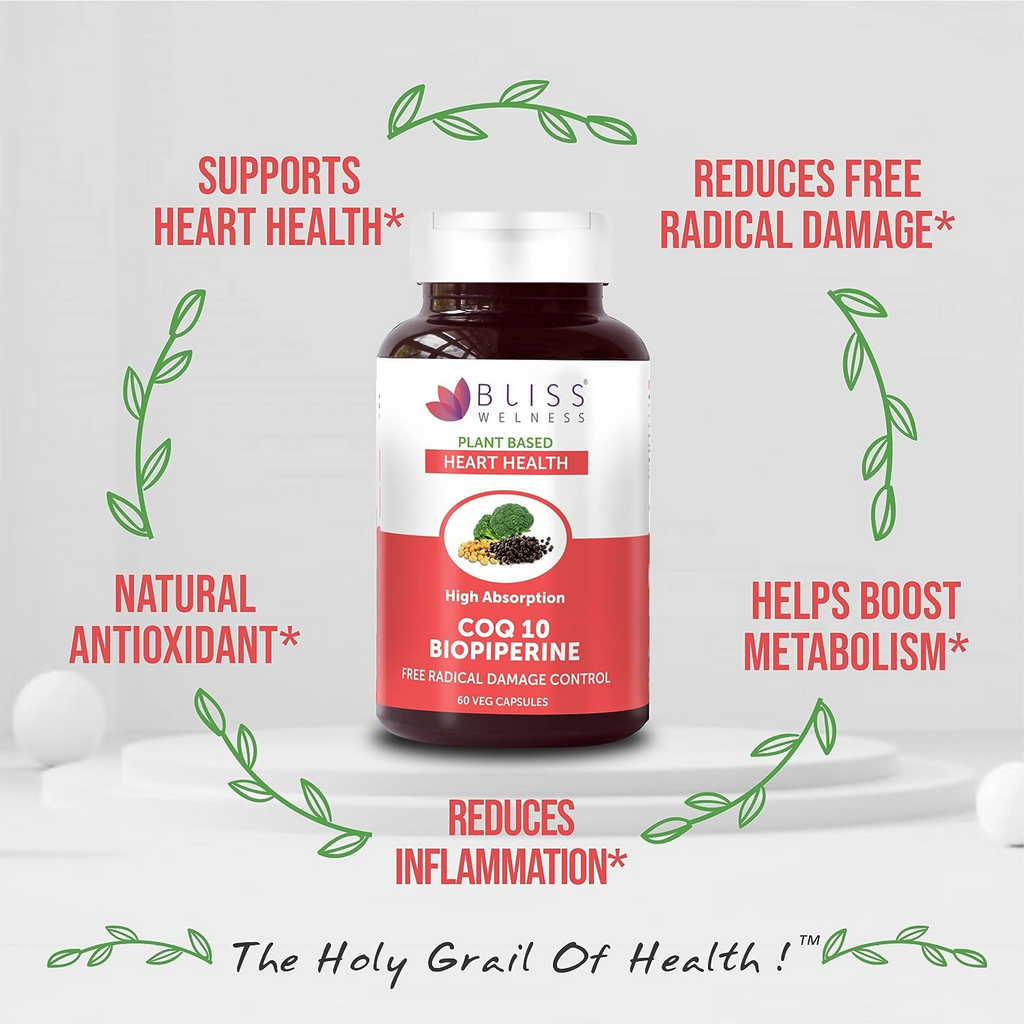 Bliss Welness COQ10 Bio Piperine Capsules | Grocsy