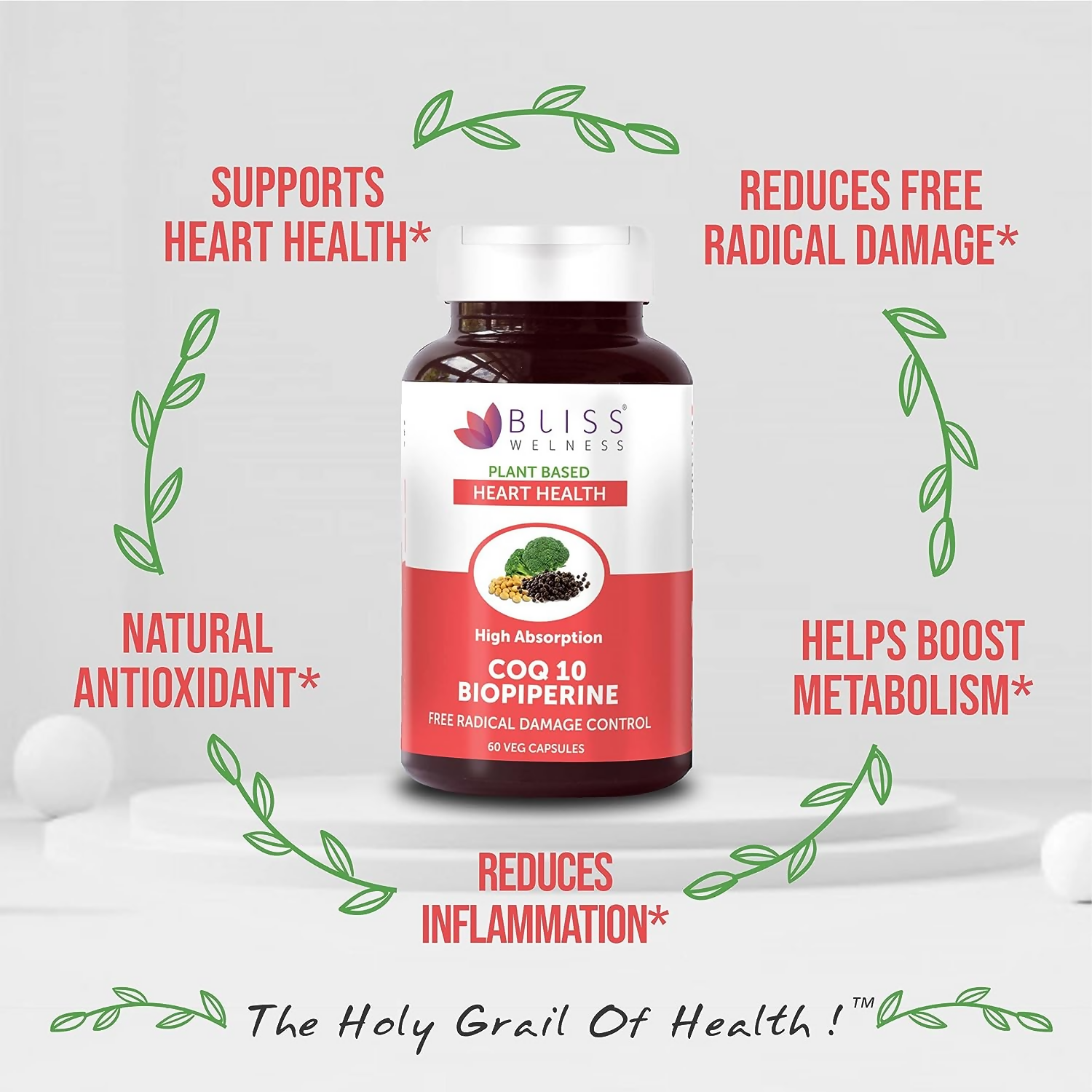 Bliss Welness COQ10 Bio Piperine Capsules | Grocsy