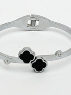 NVR Women's Set of 2 Gold & Silver Cuff Bracelet