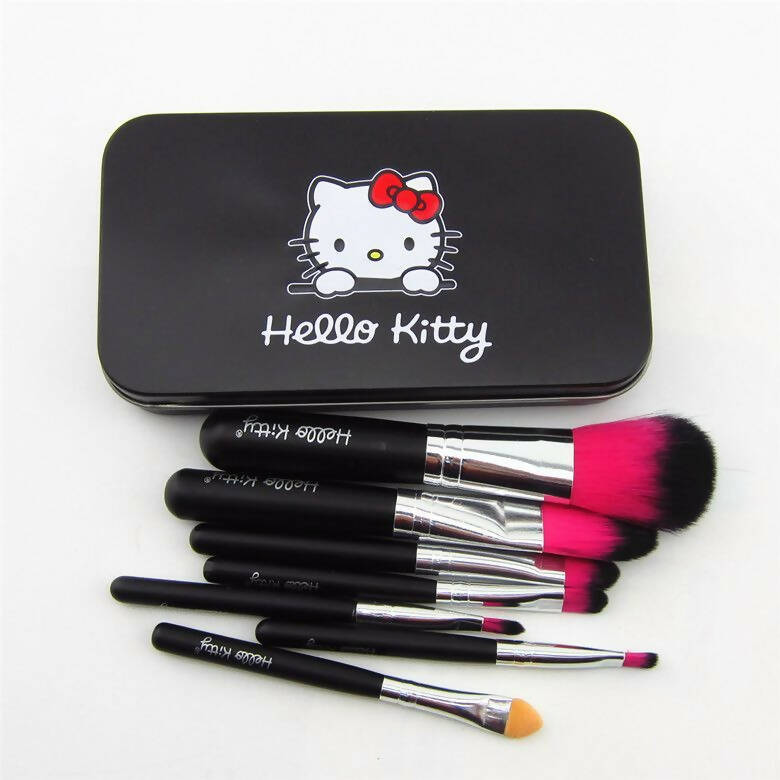 Favon Pack of 7 Hello Kitty Professional Makeup Brushes with Case | Grocsy