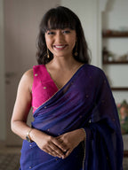 Suta Purple Woven Design Pure Cotton Saree | Grocsy