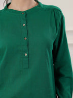 Joban Fashion Women's Emerald Green Co-Ord Set | Grocsy