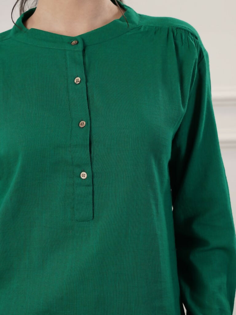 Joban Fashion Women's Emerald Green Co-Ord Set | Grocsy