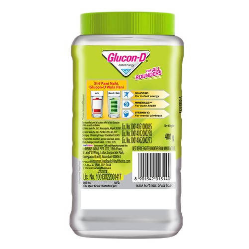 Glucon-D Instant Energy Health Drink - Nimbu Pani | Nimbu Pani Flavoured Glucose Powder | Instant Energy & Immunity Recharge | With Vitamin C & Calcium | Grocsy