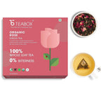 Teabox Organic Rose Green Tea Bags | Grocsy