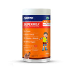 Gritzo SuperMilk Overall Growth (10-12y Girls), Zero Refined Sugar, 21 Vitamins & Minerals | Grocsy