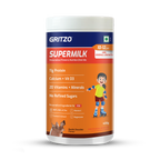Gritzo SuperMilk Overall Growth (10-12y Girls), Zero Refined Sugar, 21 Vitamins & Minerals | Grocsy