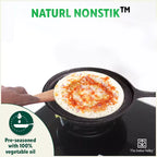 The Indus Valley CASTrong Cast Iron Cookware Set: Tawa+ Kadai+ Frypan, Kitchen Set for Home, Pre-seasoned, 100% Pure, Induction, Tadka Pan | Grocsy