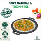 The Indus Valley CASTrong Cast Iron Cookware Set: Tawa+ Kadai, Kitchen Set for Home, Pre-seasoned, 100% Pure, Toxin-free, Induction, Tadka Pan | Grocsy