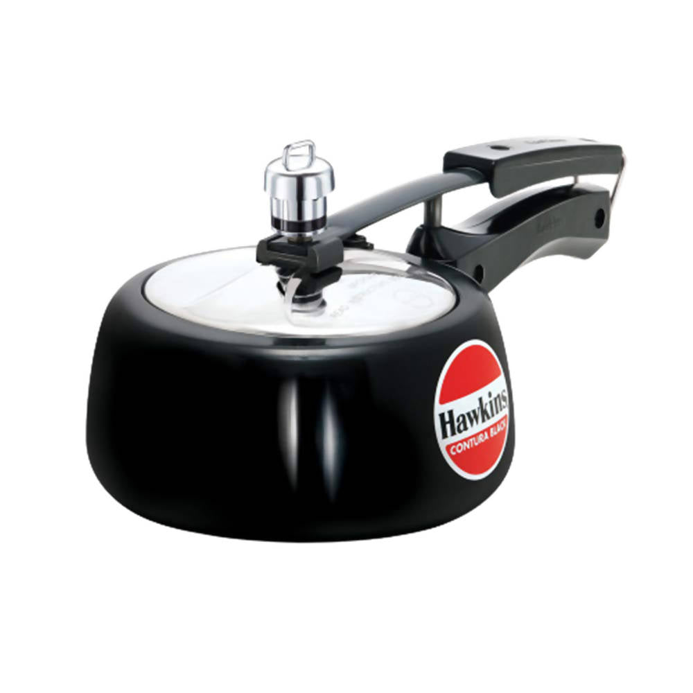 Hawkins Hard Anodized Aluminium Pressure Cooker - 1.5 Liters - Black Color | Grocsy