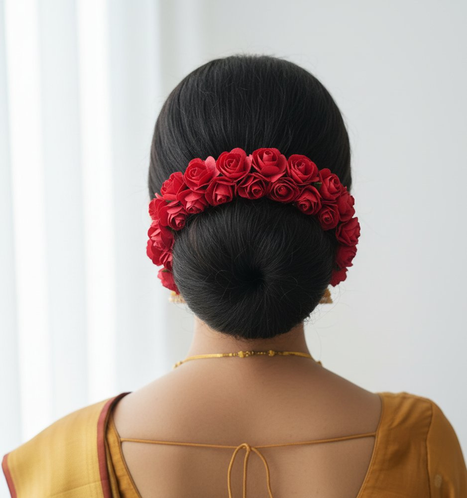 Red Rose Gajra | Grocsy