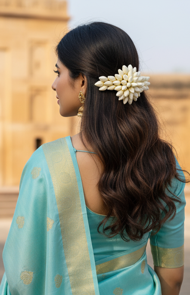 Artificial Jasmine Hair Clip | Grocsy