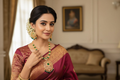 Uncut & Emerald Designer Necklace Set