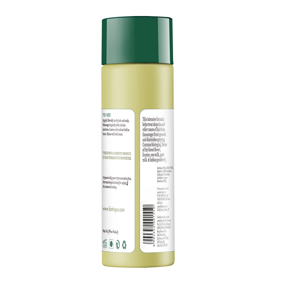 Biotique Bio Bhringraj Fresh Growth Therapeutic Oil For Falling Hair | Grocsy