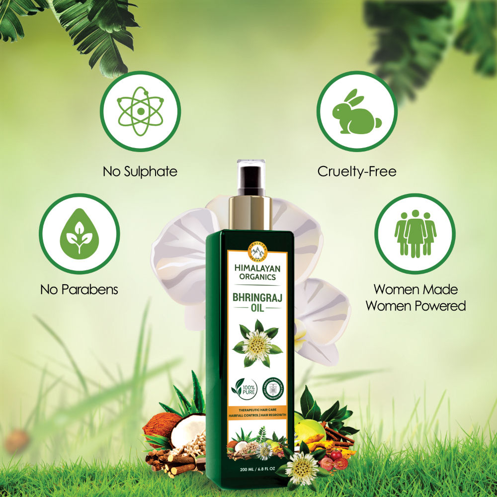 Himalayan Organics Bhringraj Oil | Grocsy