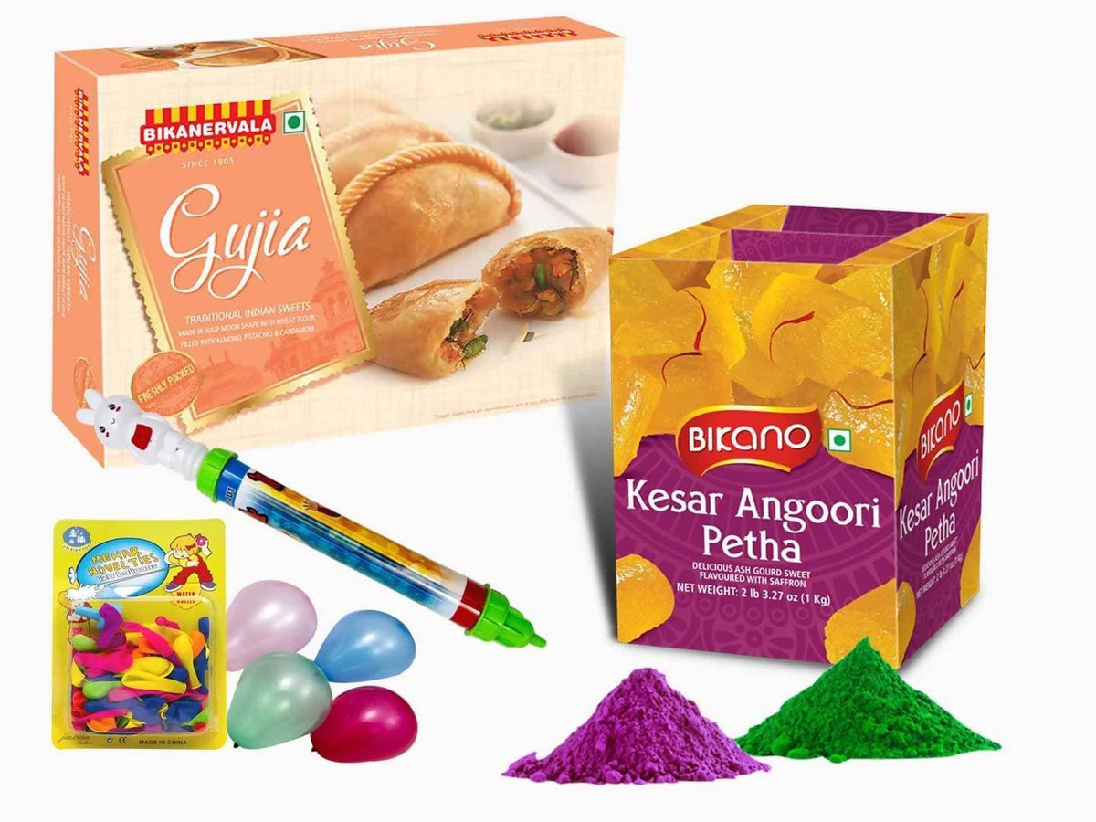 Bikano Kesar Angoori Petha With Holi Ghujia | Grocsy